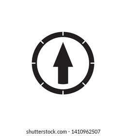 Creative Compass Concept Logo Design Template. Simple Black Compass Icon Travel isolated on white background. Vector Illustration