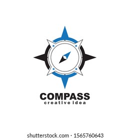 Creative Compass Concept Logo Design Template
