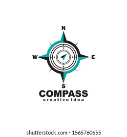 Creative Compass Concept Logo Design Template
