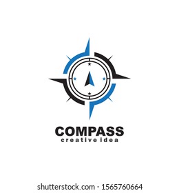 Creative Compass Concept Logo Design Template
