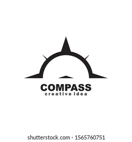 Creative Compass Concept Logo Design Template
