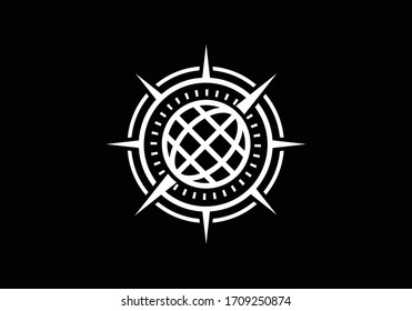 Creative Compass Concept Logo Design Template. Compass Logo sign and symbol. Coastal Logo. Compass icon