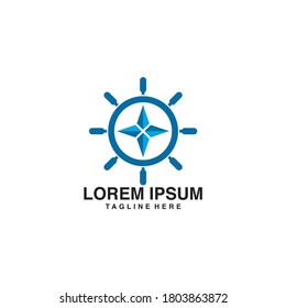 Creative Compass Concept Logo Design Template
