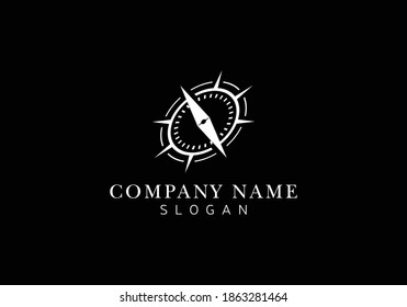 Creative Compass Concept Logo Design Template. Compass Logo sign and symbol.