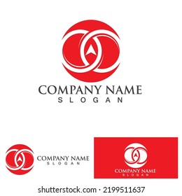 Plantilla de diseño de logotipos de conspectos de brújula creativa