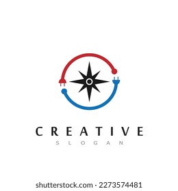 Creative Compass Concept Logo Design Template