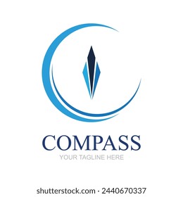 Creative Compass Concept Logo Design Template