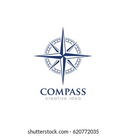 Creative Compass Concept Logo Design Template