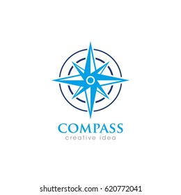 Creative Compass Concept Logo Design Template