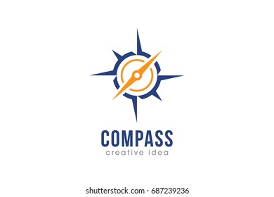Creative Compass Concept Logo Design Template