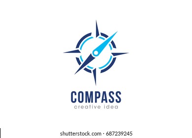 Creative Compass Concept Logo Design Template