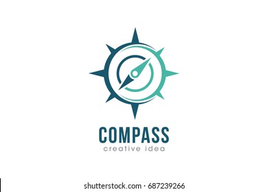 Creative Compass Concept Logo Design Template