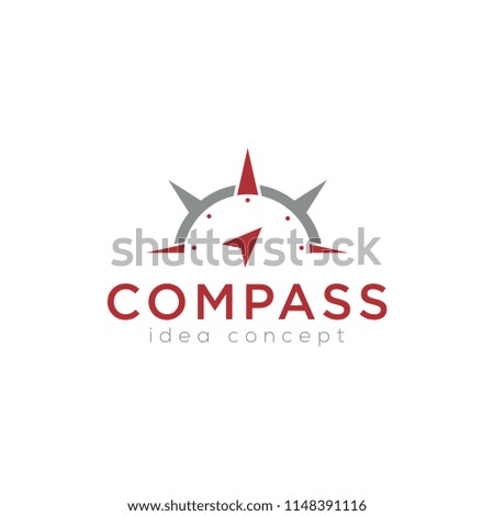 Creative Compass Concept Logo Design Template