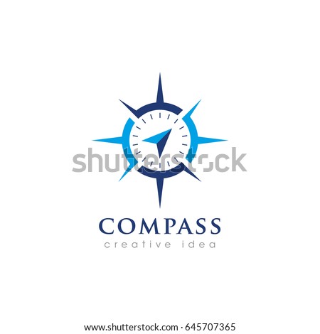 Creative Compass Concept Logo Design Template