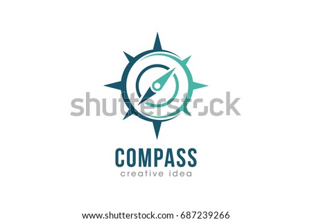 Creative Compass Concept Logo Design Template