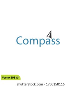 Creative Compass icon illustration, Concept Logo Design Template. vector eps 10