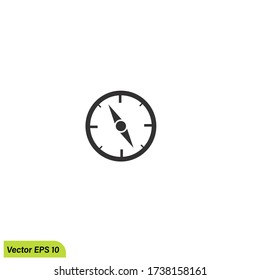 Creative Compass icon illustration, Concept Logo Design Template. vector eps 10