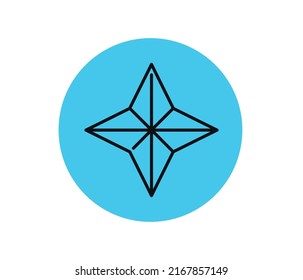 Creative Compass logo vector concept design template
