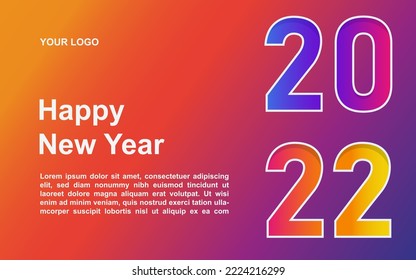 creative concept of 2021 happy new year banner with muted color. Design templates with typography logo 2021 for celebration. Muted backgrounds for branding, banner, cover, card.