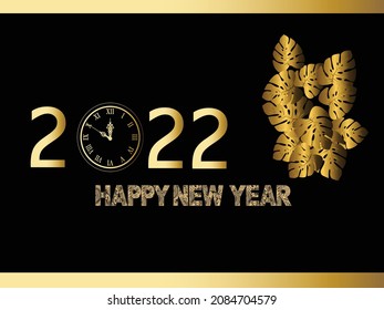Kreatives Konzept für 2022 Glückliche Neujahrsposter