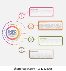 Creative concept for abstract infographics background template design 
