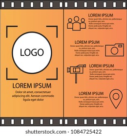 creative concept. advertising brochure