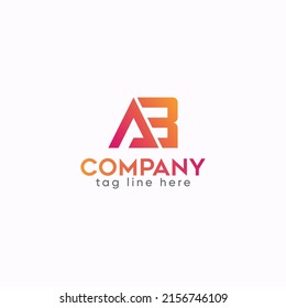 Creative Concept A And B Letter Logo Design, Free Vector File Download.