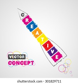 Creative concept background design for poster flyer cover brochure. Rocket ship launch. Vector illustration.