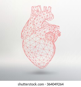 Creative concept Background of the human heart. Vector Illustration eps 10 for your design.
