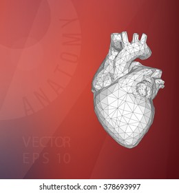 Creative concept Background of the human heart. Vector Illustration eps 10 for your design.