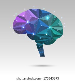 Creative concept of the brain, eps10 vector