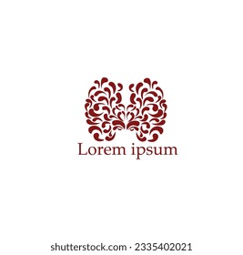 creative concept brain logo illustration vector