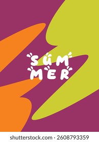 Creative concept of bright and attractive summer card set. Modern abstract art design with wavy shapes and lines. Template for celebration, advertising, branding, banner, cover, label, poster, sale, e