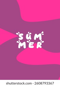 Creative concept of bright and attractive summer card set. Modern abstract art design with wavy shapes and lines. Template for celebration, advertising, branding, banner, cover, label, poster, sale, e