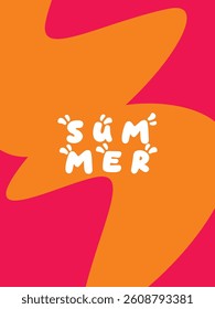 Creative concept of bright and attractive summer card set. Modern abstract art design with wavy shapes and lines. Template for celebration, advertising, branding, banner, cover, label, poster, sale, e