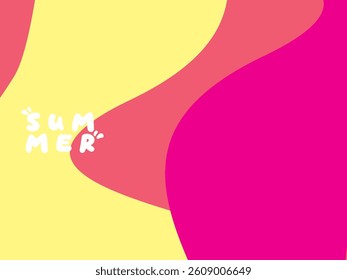 Creative concept of bright and attractive summer card set. Modern abstract art design with wavy shapes and lines. Template for celebration, advertisement, banner, cover, label, poster, sale, etc.	