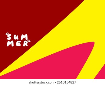 Creative concept of bright and attractive summer card set. Modern abstract art design with wavy shapes and lines. Template for celebration, advertisement, banner, cover, label, poster, sale, etc.