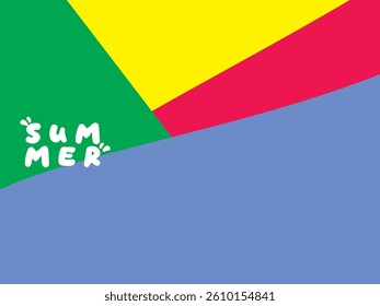 Creative concept of bright and attractive summer card set. Modern abstract art design with wavy shapes and lines. Template for celebration, advertisement, banner, cover, label, poster, sale, etc.