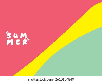 Creative concept of bright and attractive summer card set. Modern abstract art design with wavy shapes and lines. Template for celebration, advertisement, banner, cover, label, poster, sale, etc.