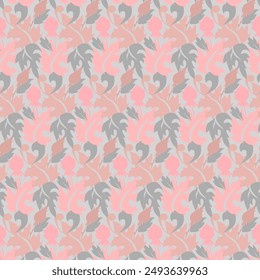 Creative concept of bright pink images of abstract tree leaves, texture in a minimalistic style. Templates of modern decoration for holidays, advertising, brand. Ornament, seamless pattern, texture