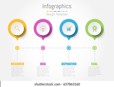 Creative concept business data for infographic