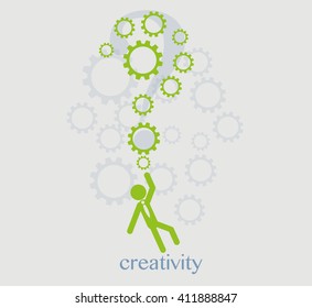 Creative concept business idea. Vector illustration.
