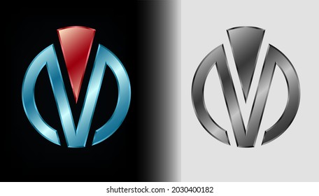 Concepto creativo logotipo comercial, plantilla de elemento de diseño vector abstracto con logotipo circular, ilustración vectorial