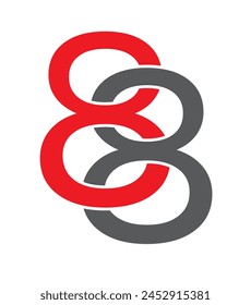 diseño de concepto creativo del número 88 