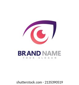 Creative Concept Eyes logo Design Template, eye care logo icon