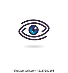 Creative Concept Eyes logo Design Template, eye care logo icon