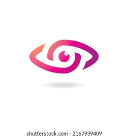 Creative Concept Eyes logo Design Template, eye care logo icon
