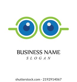 Creative concept eyes logo design template eye care logo icon