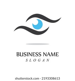 Concepto creativo ojos logotipo diseño plantilla de diseño para el cuidado de los ojos icono