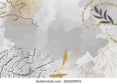 Creative concept flyer layout with tree growth rings. Contemporary abstract deesign with natural cut wood. Cross section of a tree. Tree Growth. Wood Structure. Vector illustration.